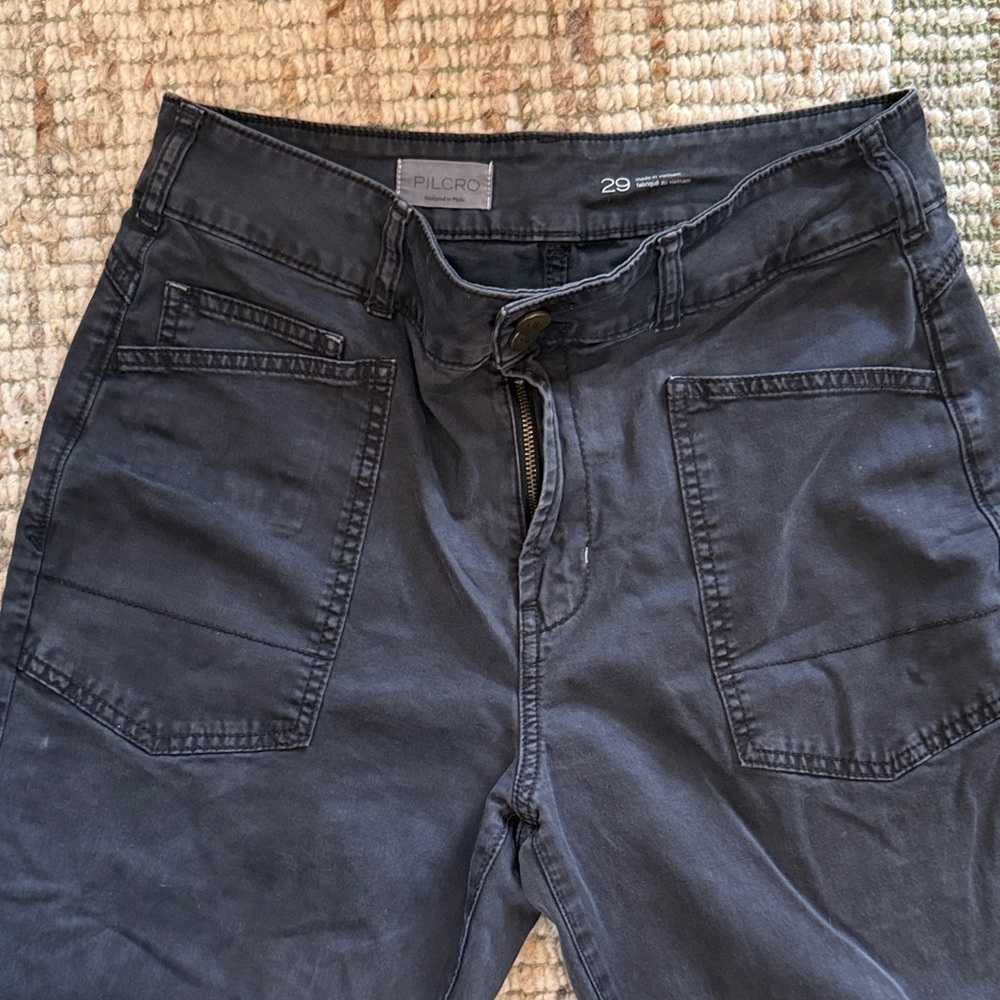 Anthropologie Charcoal Cargo Pants